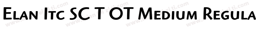 Elan Itc SC T OT Medium Regular字体转换